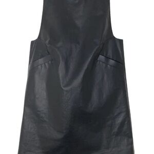 Black Mini Dress Faux Leather Kassl